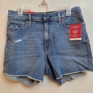 Levi Strauss Signature Vintage Original Shorts Women Size 6 Mid Rise Distressed